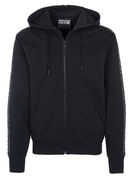 versace jeans strickjacke schwarz weiss|Versace Jeans Couture Pullover / Strickjacke in S in Schwarz.